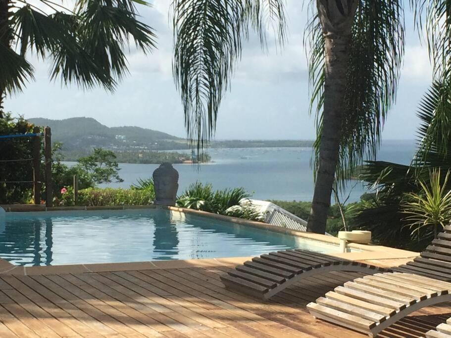 La Charmante Villa Coco Avec Magnifique Vue Mer Le Marin Ngoại thất bức ảnh